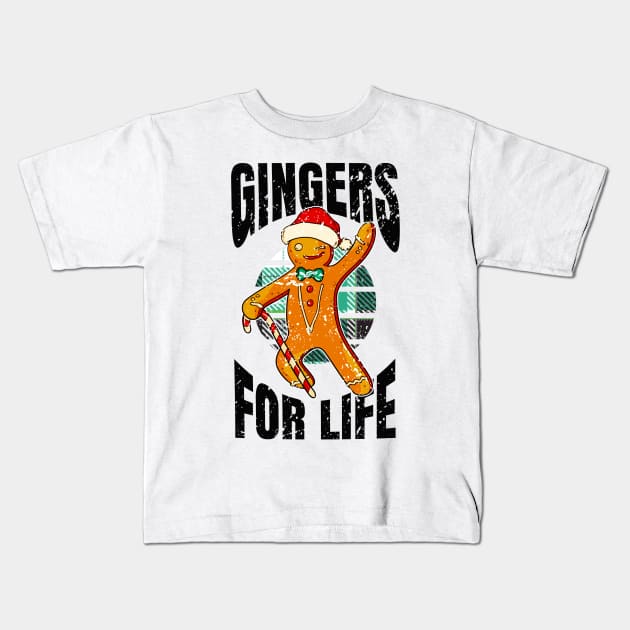 Christmas Santa Claus Gingers for life Kids T-Shirt by design-lab-berlin